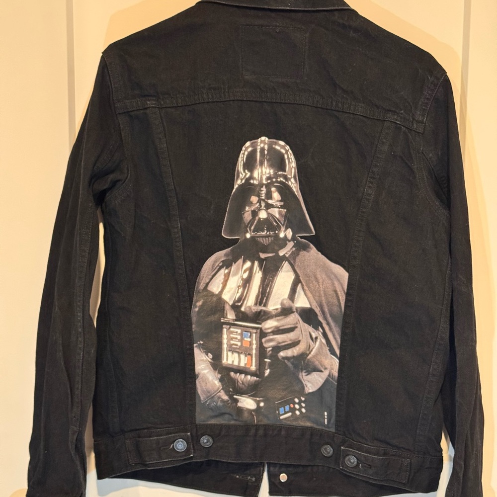 Levi's Black Jacket with Darth Vader Design